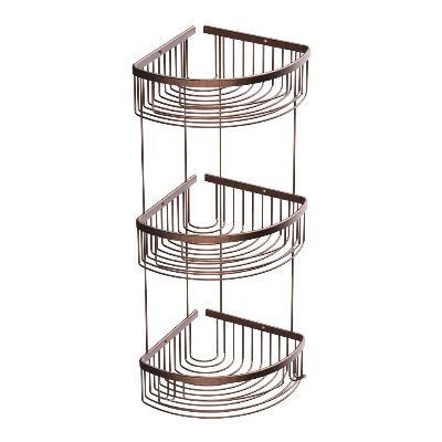Şampuanlık Oval Lux 20x20 Üç Katlı Antik Bakır