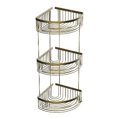 Şampuanlık Oval Lux 20x20 Üç Katlı Antik Sarı