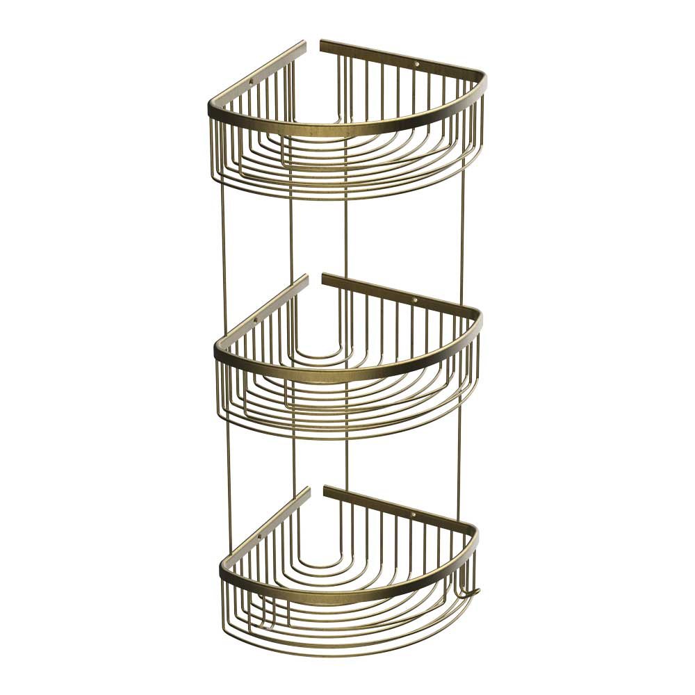Şampuanlık Oval Lux 20x20 Üç Katlı Antik Sarı