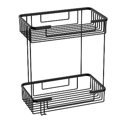 Style Şampuanlık 25x15 İki Katlı Siyah