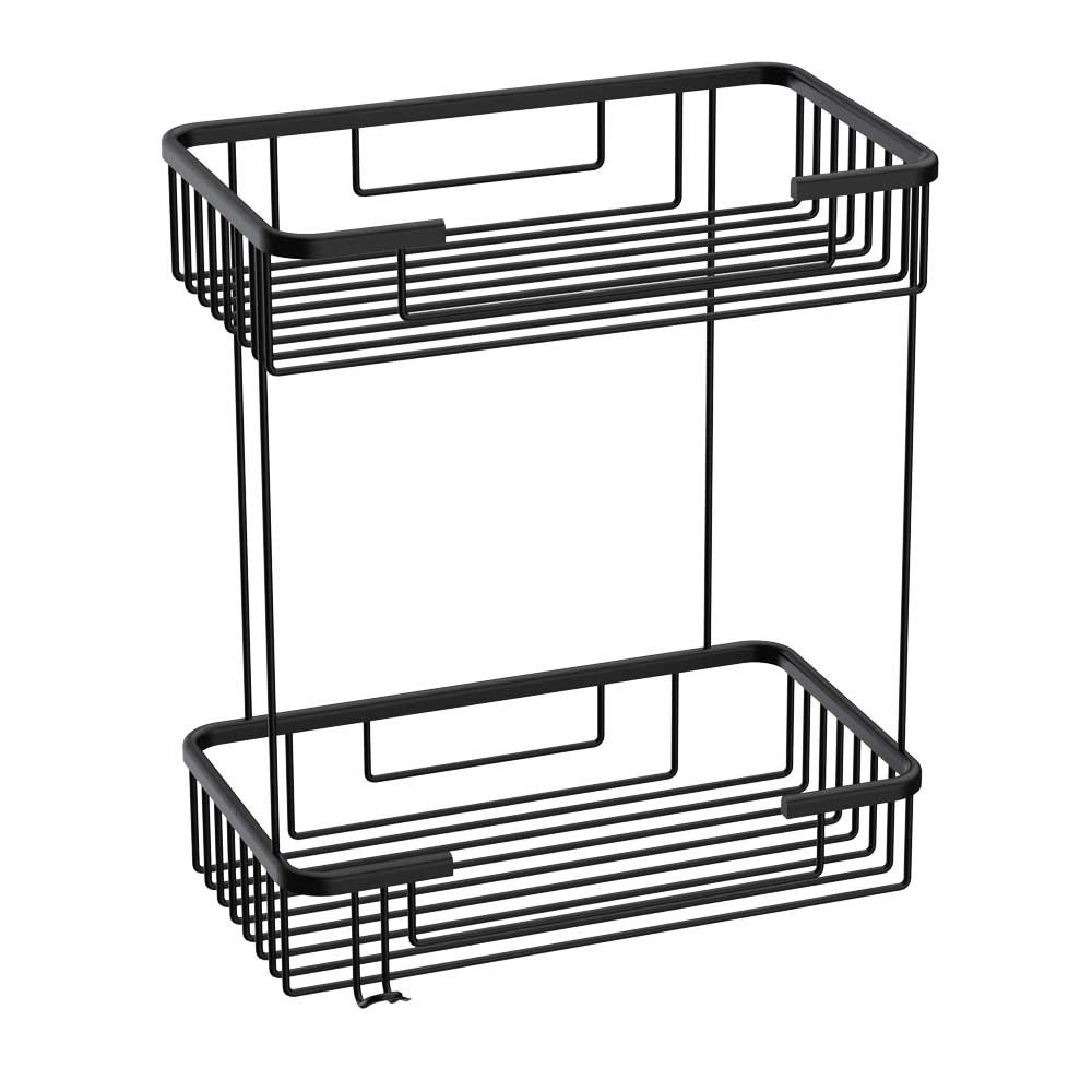Style Şampuanlık 25x15 İki Katlı Siyah